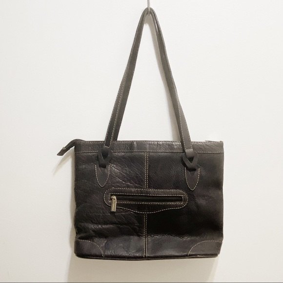 D’Luciano Moda Mexico Brown Leather Tote Shoulder Bag - Picture 2 of 9